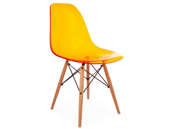 DSW Stuhl - Durchsichtig Orange