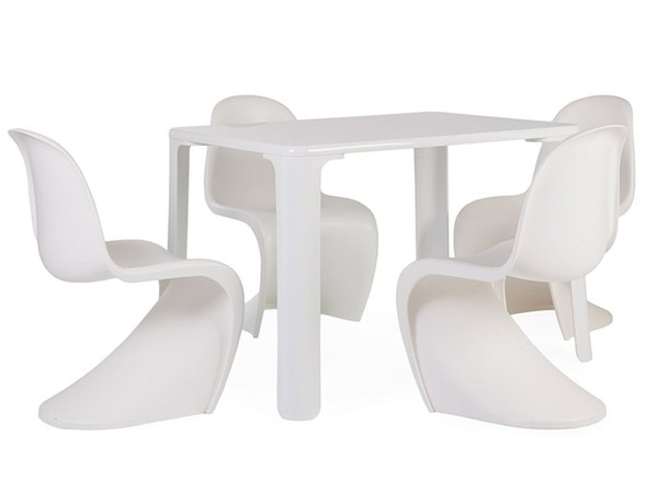 Kinder Tisch Jasmine - 4 Panton Stühle