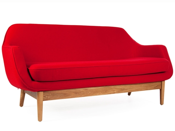 Lusk Sofa 2 Sitzer - Rot
