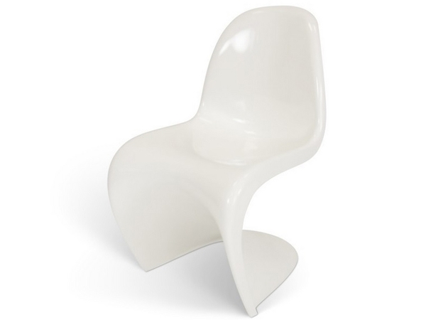 Panton Stuhl - Weiß Glänzend