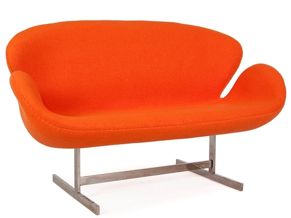 Swan 2 Sitzer Arne Jacobsen - Orange