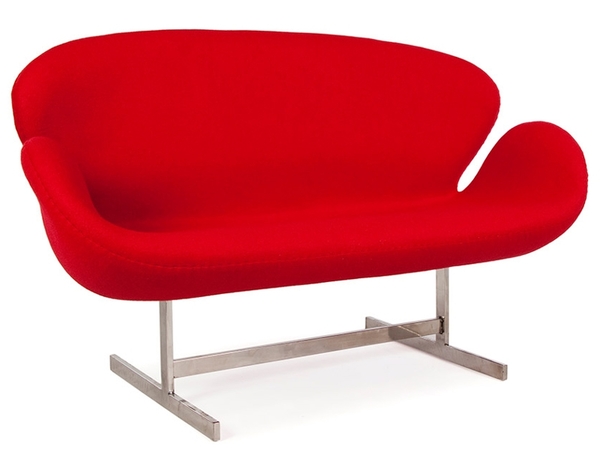 Swan 2 Sitzer Arne Jacobsen - Rot